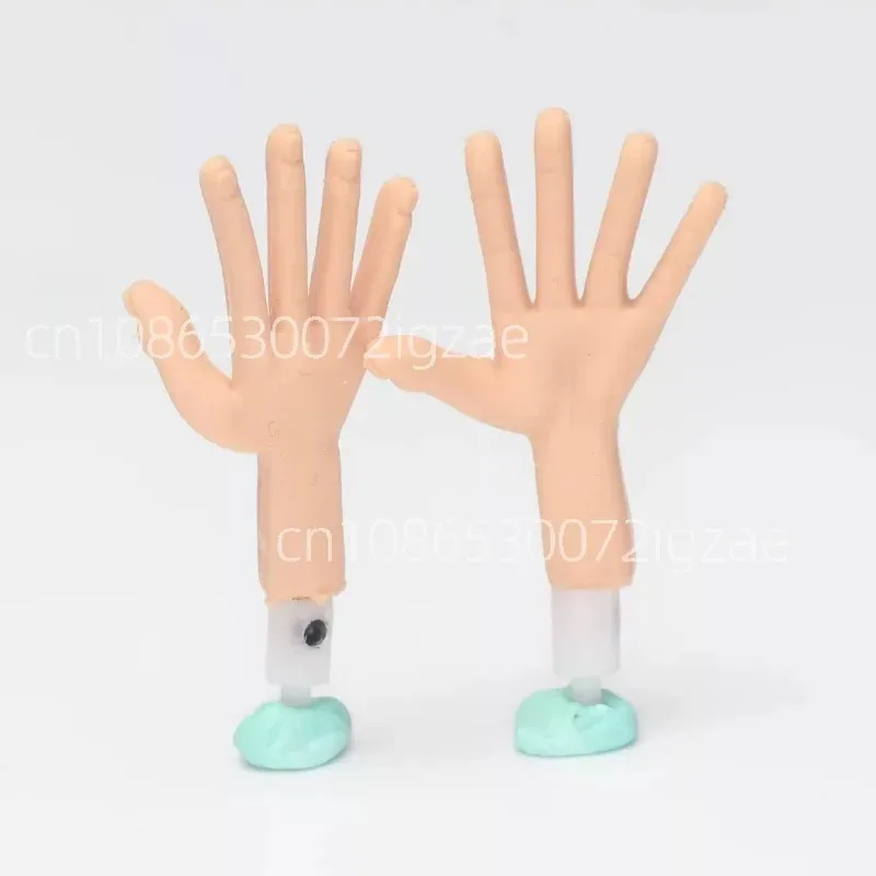 Stop-motion Animation Doll Silicone Hands - Freely Movable Mini Moldable Silicone - Left and Right Hands Pair