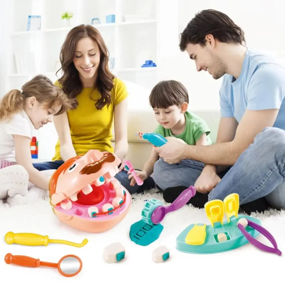 Mud Children Doctor Set Role Play Montessori Doctor Pretend Play Kit DIY Cognitive Puzzle Doctor Family Parent-Child