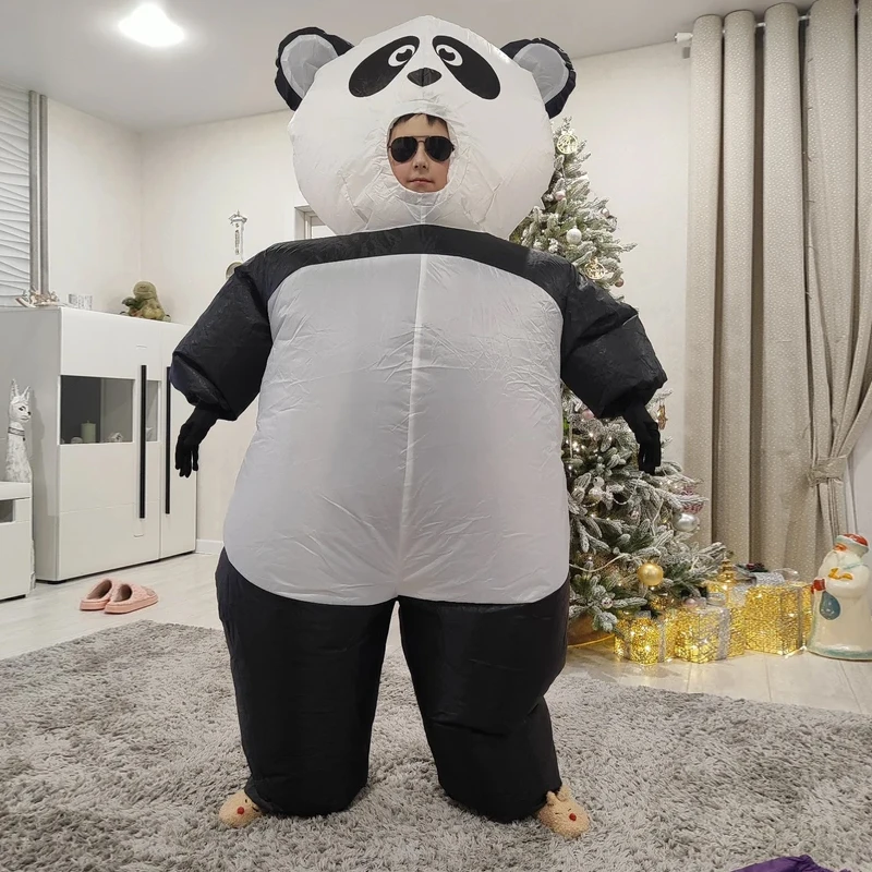 

Giant Panda Inflatable Costume Adult Funny Inflatable Costume Chinese Panda Halloween Theme Party Dress Up Costume