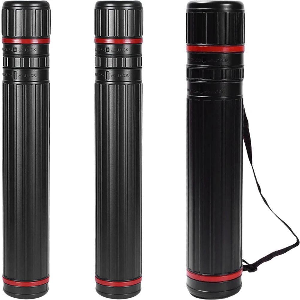 3 قطعة أنبوب ملصق تلسكوبي تخزين فني محمول أنبوب رسم قابل للتوسيع للمطبوعات وخطط اللوحات والنقل البريدي