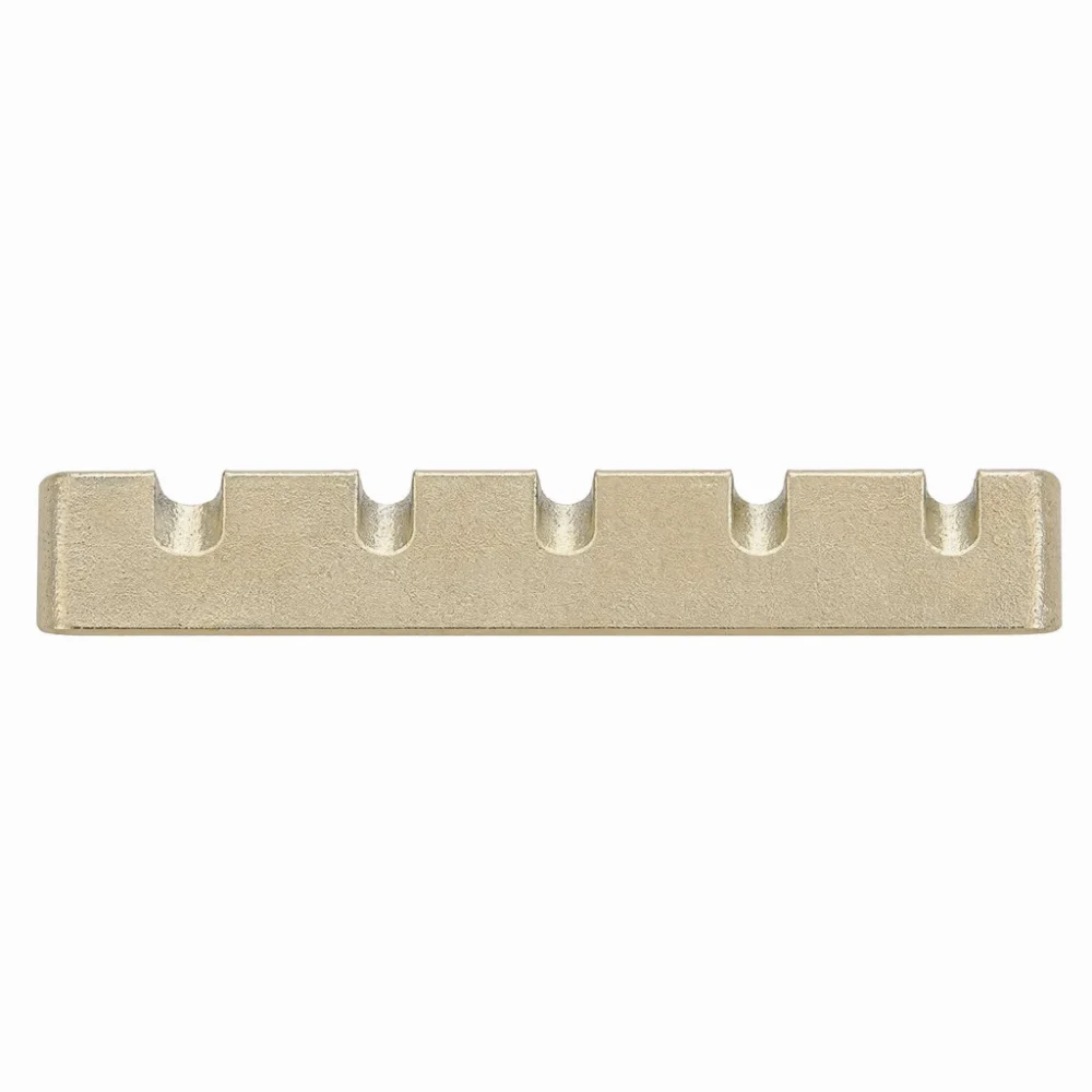 45mm Width/3.5mm Height/6-5mm Slot Size Electric Bass Guitar Nut Pre-Slotted Design Gold Pre-Slotted Guitar Nut Brass Material