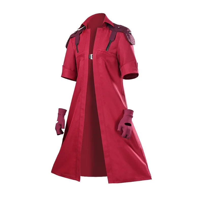 Anime Game Cosplay Dante Costumes Long Red Windbreaker Coat  Gloves Wig Uniform Suit Men Keychains Halloween Carnival Party