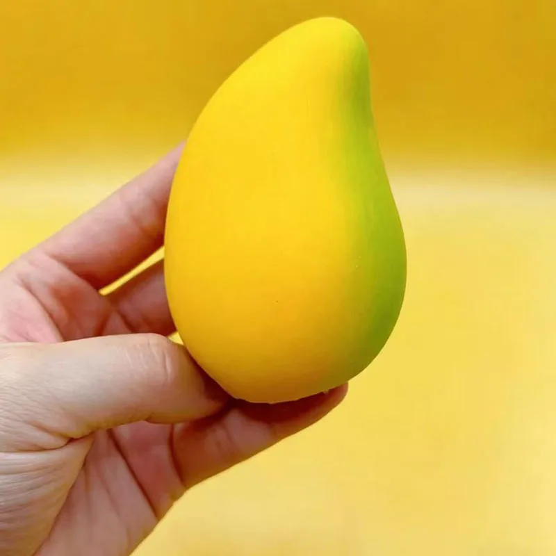 1/2/3 Stück mangoförmiges, langsam aufsteigendes Squishy-Spielzeug, sensorisches Quetschspielzeug zur Stresslinderung, Geburtstagsgeschenk für Erwachsene zum Schulanfang
