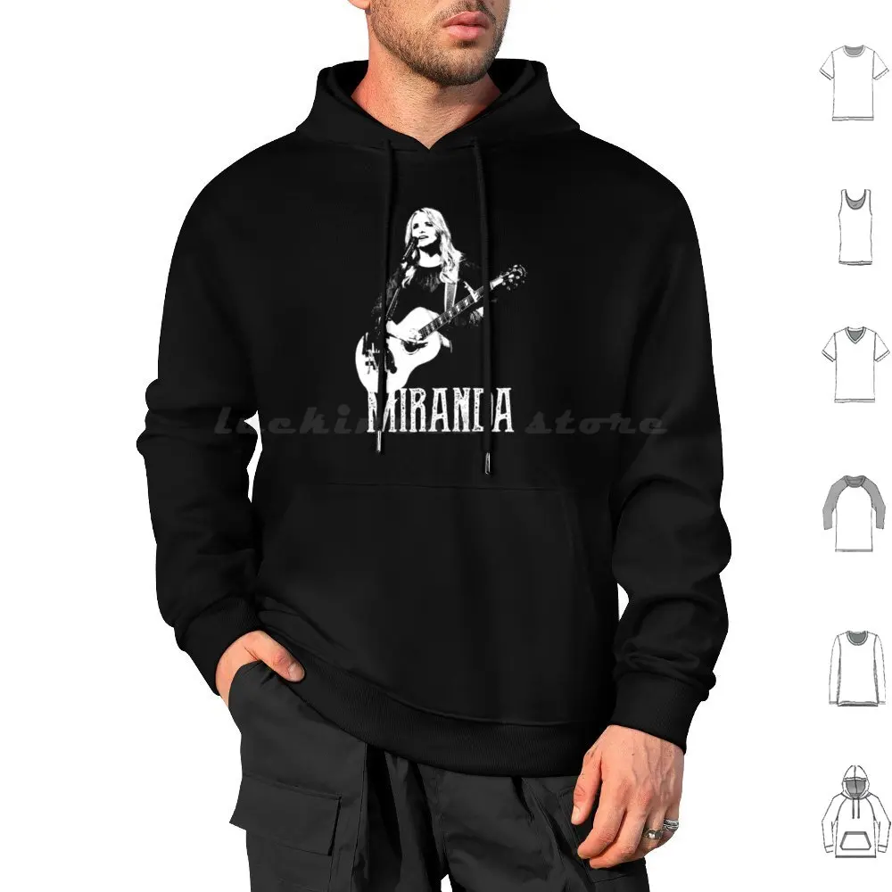 Miranda-The White Stencil Hoodie cotton Long Sleeve Miranda Lambert Country Country Music Miranda Lambert Music Cowboy