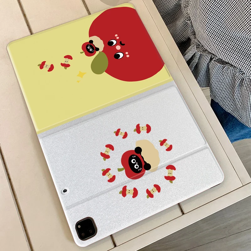 Apple Kitten Book/trifoldsPAD CASE For iPad pro 10/11/2020/7th /8th /Air 3rd/Air 4th/9th gen/Air 5th Gen 2022/Air 11