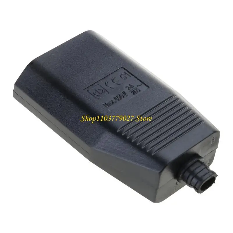 C4DF European Standard Female Hole Socket Two-pole Power Extension Cord Plug Outlet