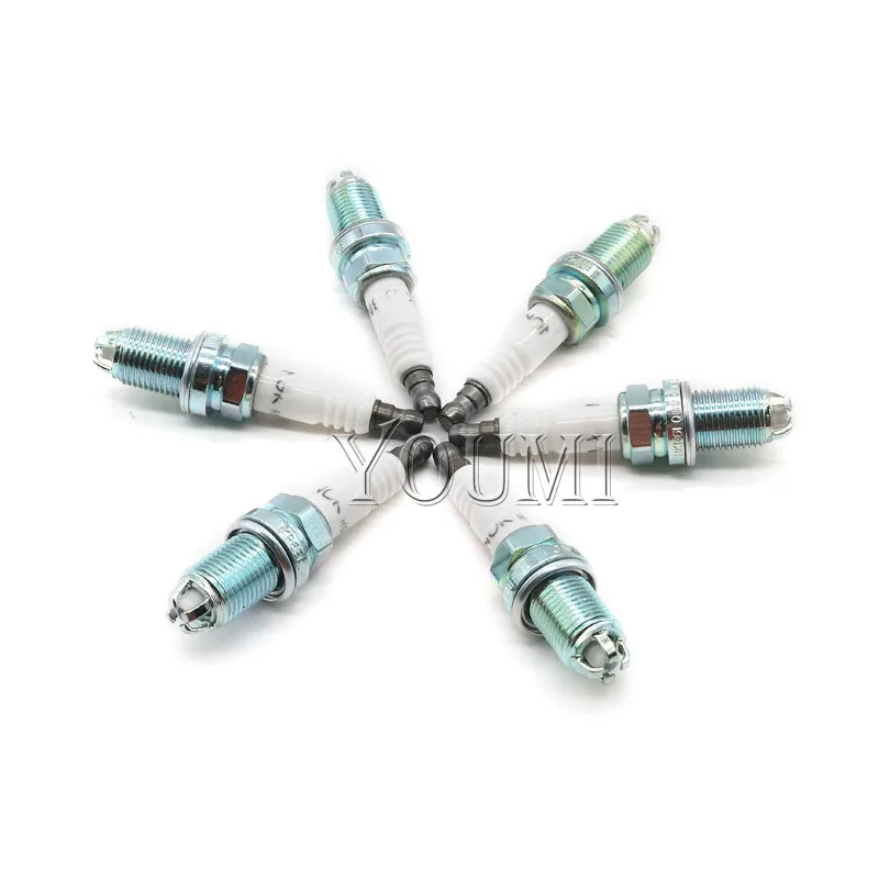 6Pcs High Quality Engine Spark Plug For BMW M54 N62 N73 E46 E60 E64 E63 E66 X3 X5 Z4 X83 E53 E85 545i 12120037607 12129071003