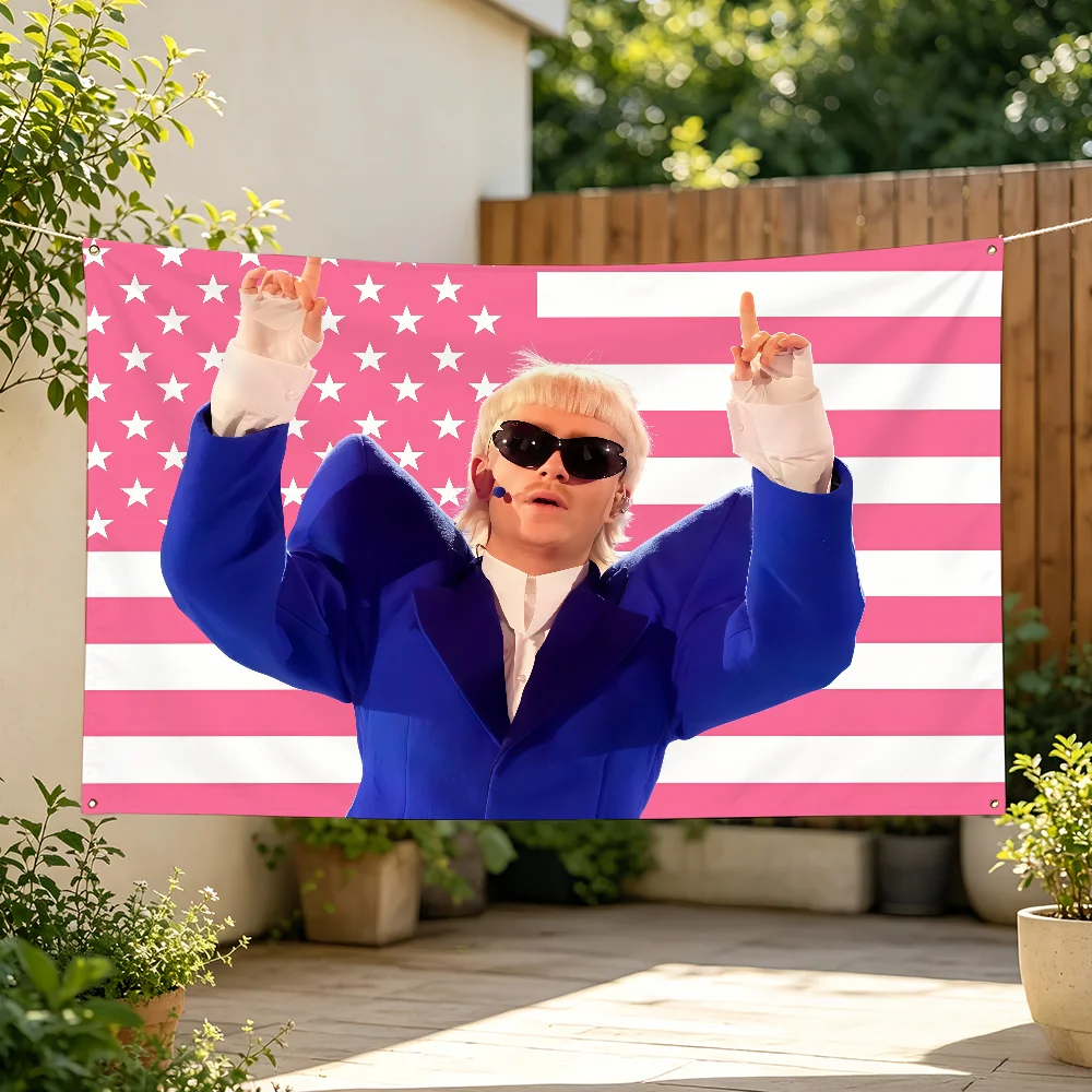 Singer J-Joost K-Klein Flag Tapestries For Classroom Dormitory Camping Picnic Party Cheering Home Indoor Outdoor Decor