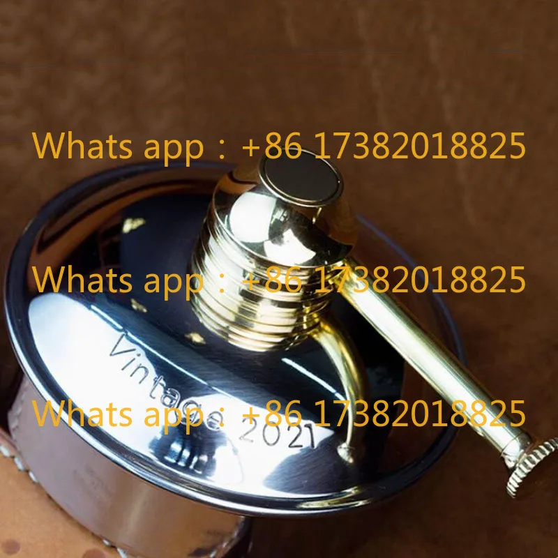 adjustable 304 stainless steel alcohol lamp 130ML capacity American retro alcohol lamp leather craft tool