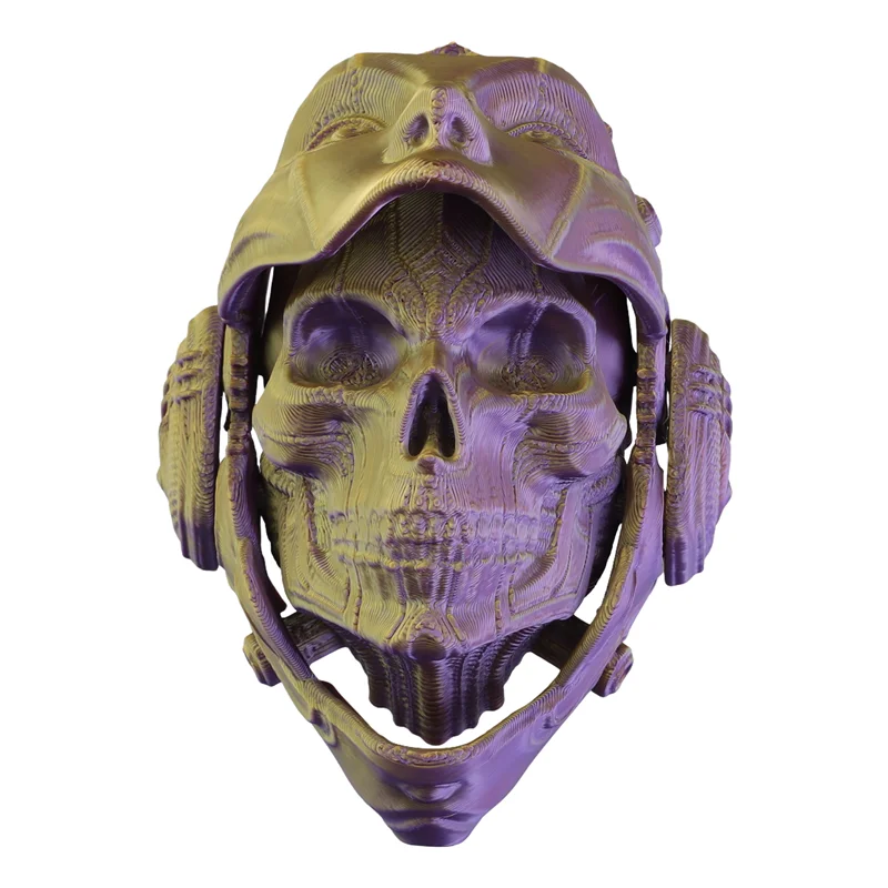 PZHI-Unique 3D Printing Deformation Skull Model Tabletop Ornaments 3D Printed Skeleton Decoration Stress Relief Toy