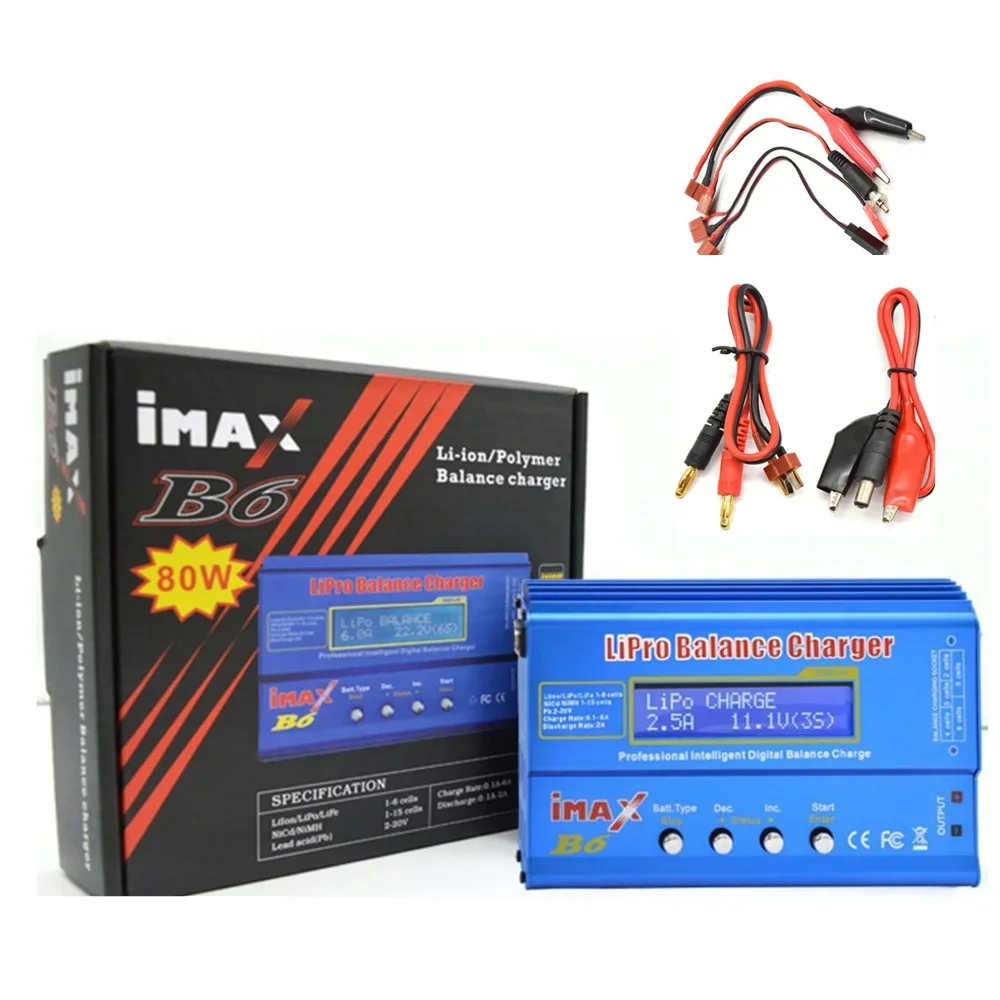 Mini Professional Balance Charger/Discharger for 1S-6S LiPo Lilon Life NiCd NiMh Pb RC Battery for Children