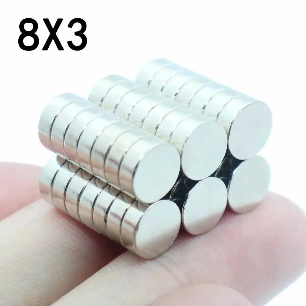 5/10/20/30/40 Pcs 8x3 Neodymium Magnet 8mm x 3mm N35 NdFeB Round Super Powerful Strong Permanent Magnetic imanes Disc