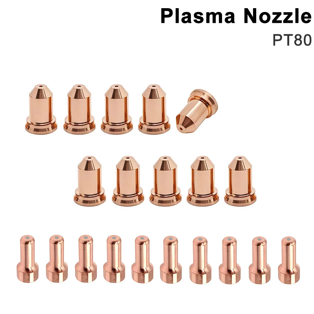 5 Sets/Lot Plasma Nozzle Electrode Cutting Plasma Torch Shield PT 80 PTM80 PT80 Consumables Parts Kit