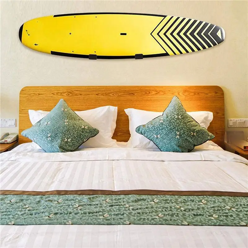RTENTE-4 Set Surfboard Wall Rack, Surf Board Racks For The Wall Display Mount Storage For Shortboards And Longboards
