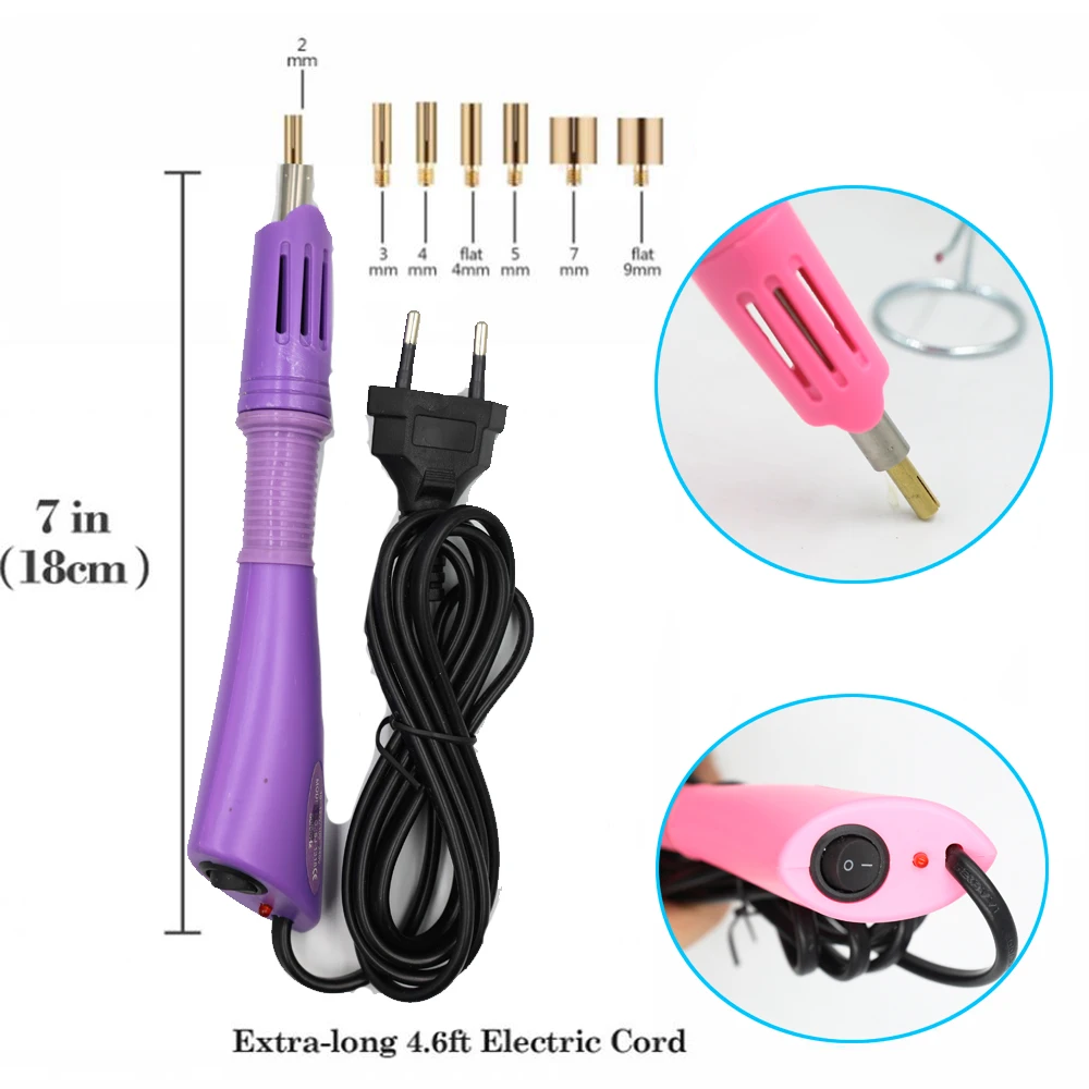 2000Pcs-9600Pcs Set Rhinestone Hot Fix/Aplikator Hotfix Colokan EU atau US Kristal Kaca Rhinestone Hot Fix Tongkat Setrika Strass