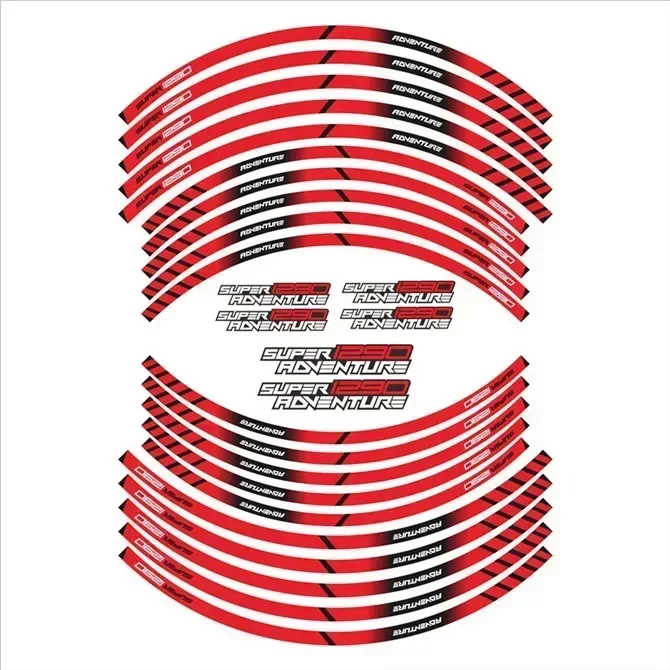 For KTM SUPER1290 ADVENTURE 1290 ADV Moto Parts Contour Wheel Decoration Decal Sticker - 2