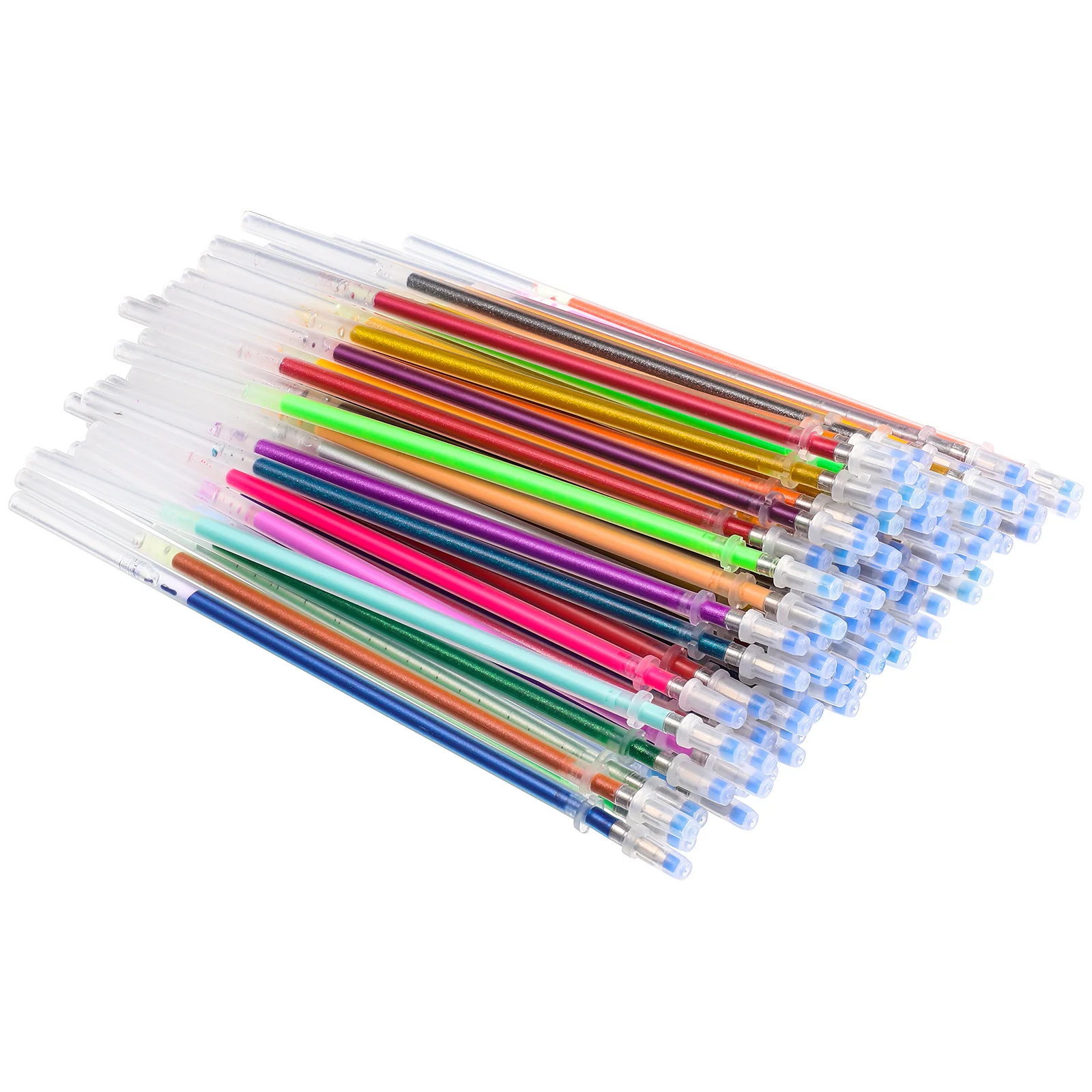 100pcs Colored Neutral Pen Refills Colorful Gel Ink Refill Replacements For Writing Drawing Journaling School Office Stationery