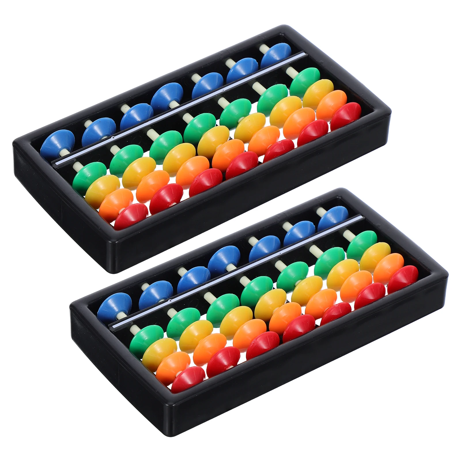 2 pz Perline Colorate Abaco Aritmetico Giocattolo Per Bambini Strumenti di Conteggio Matematica Scuola Materna Per I Più Piccoli Numero Perline Aiuto Per L'apprendimento Educativo