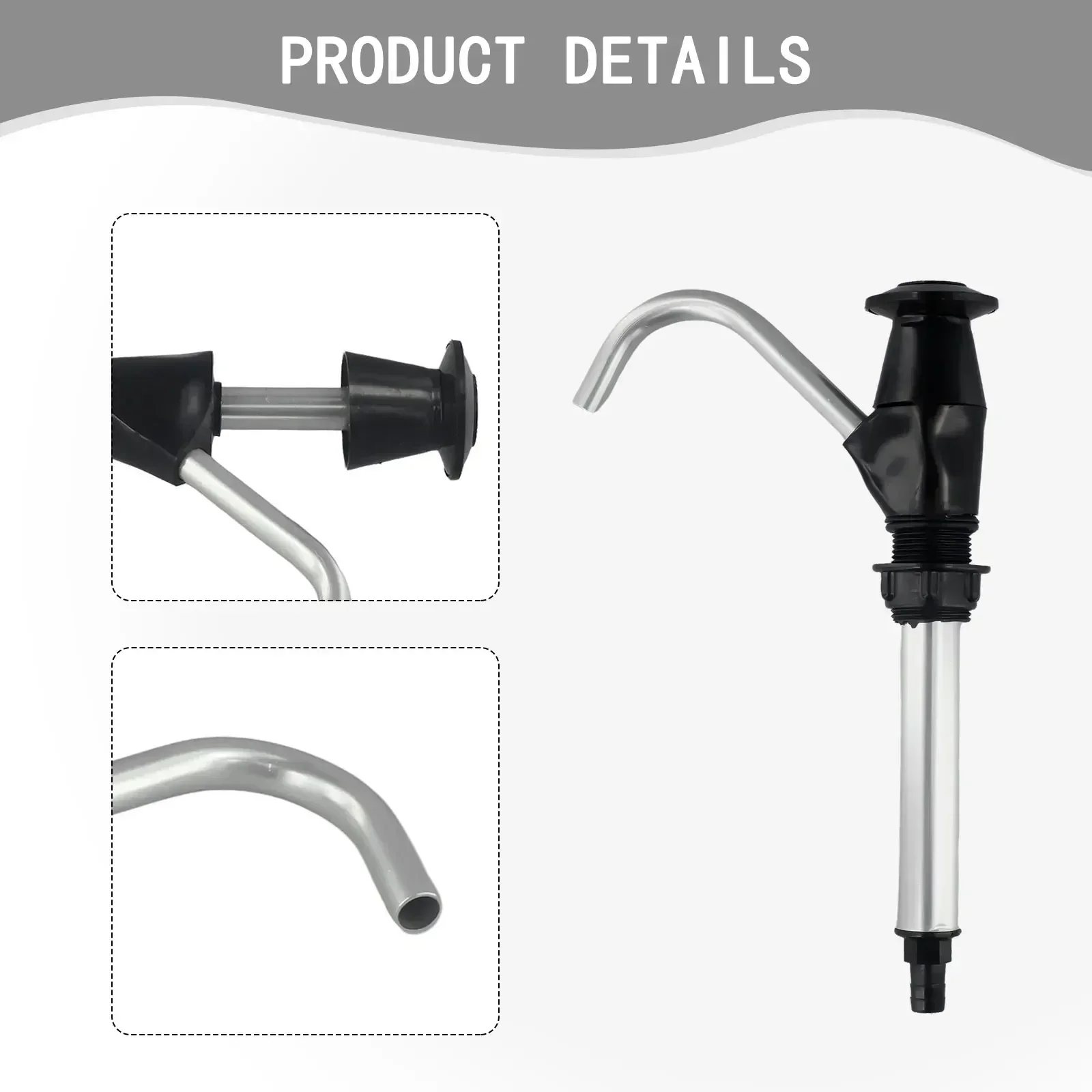 

Насос для прицепа для кемпинга, водяной ручной насос для кемпинга, эффективная водоснабжение, высококачественная металлическая самовсасывающая прочная конструкция