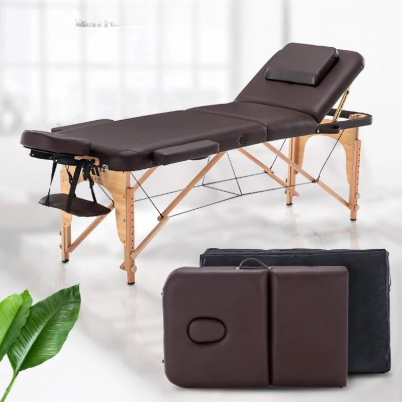 

Folding Portable Massage Bed Beauty Professional Treatment Spa Massage Bed Clinical Tattoo Lettino Da Massaggio Furniture CC