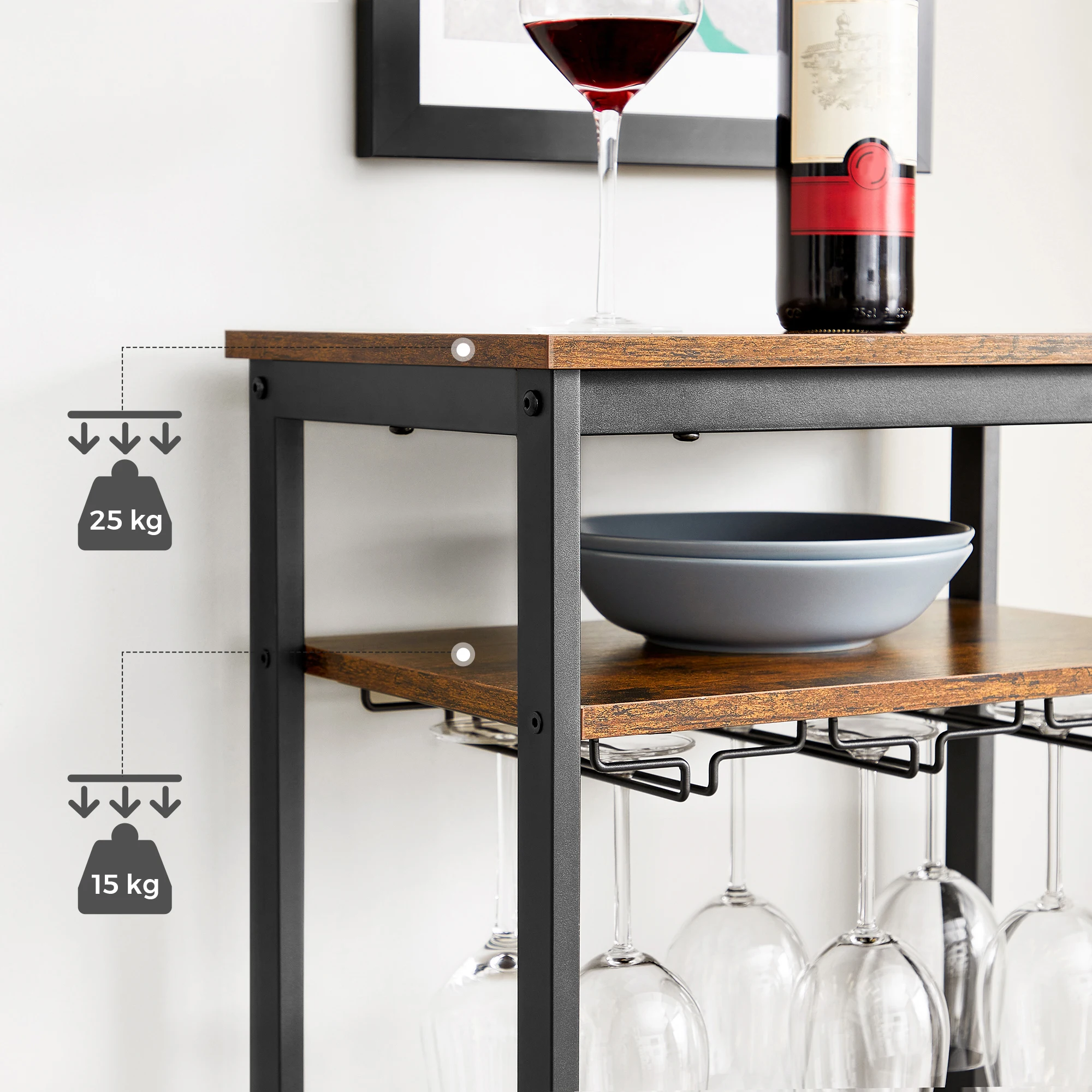 Rak Penyimpanan Dapur Grosir Rak Display Botol Anggur Kustom Rak Anggur Tempat Anggur Berdiri Bebas