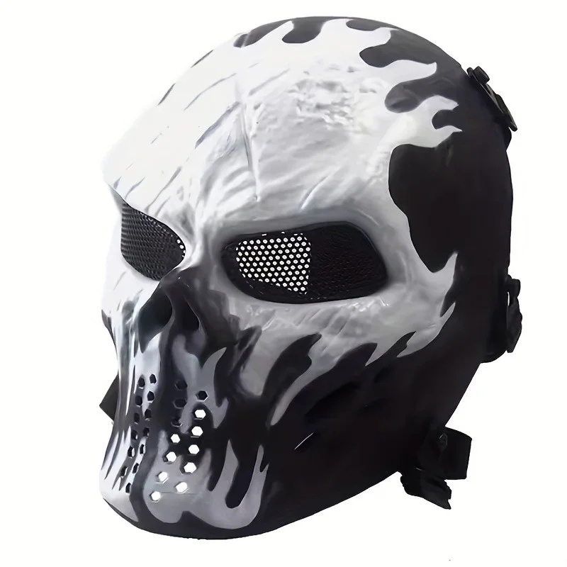 

Spooky Halloween Skull Mask Halloween Party Cosplay Masks Skeleton Warrior Mask Camouflage Cool Skull Mask