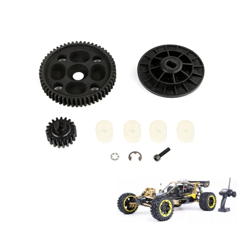 

19T/55T racing gears for rofun baja 5b. Hpi racing rc car option parts. baja 5b part upgrade. Remote Control car. rovan baja 1 5