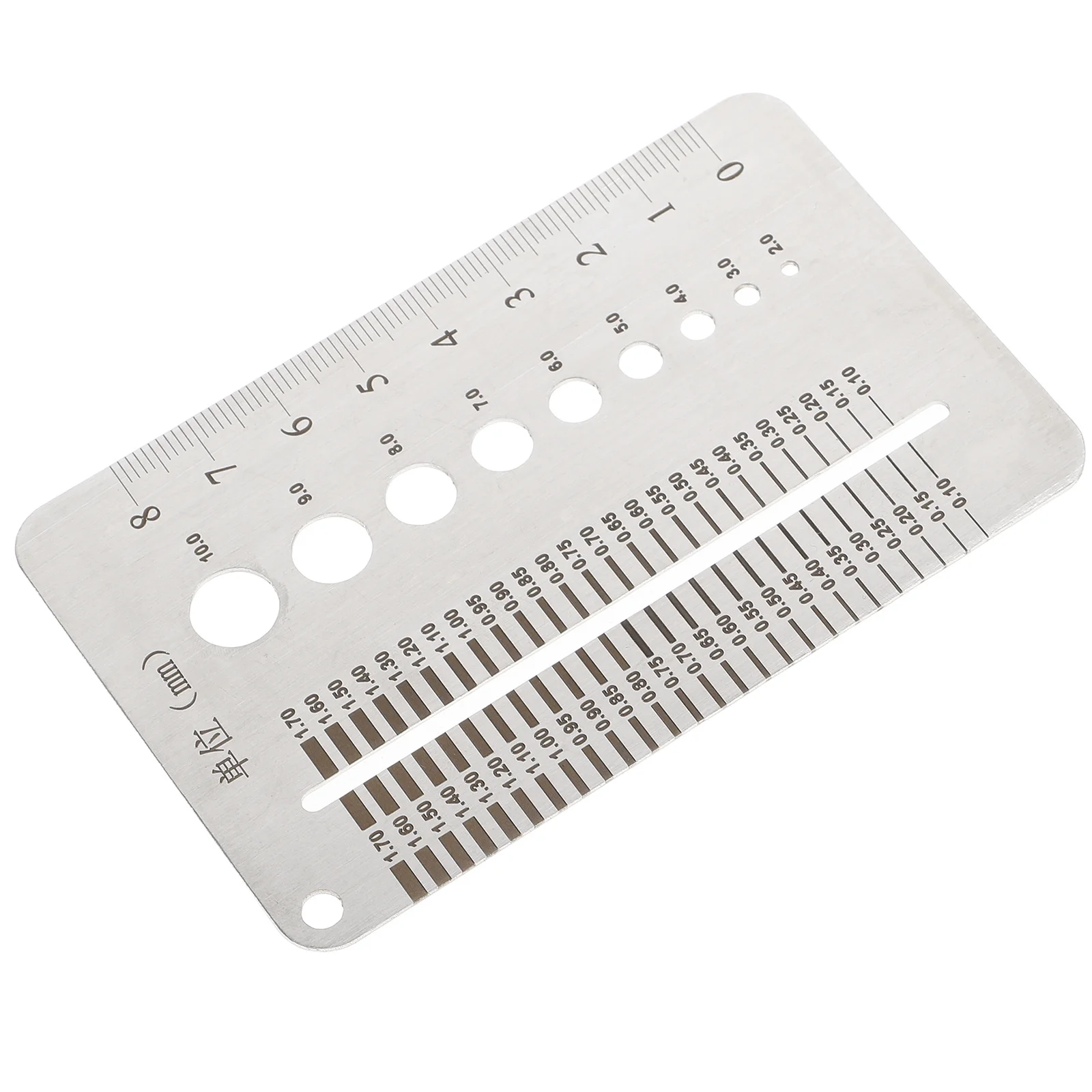 

Feeler Gauge Straight Ruler Gap Width Measuring Tool Drill Hole Gauge Set Accurate Thickness Measuring Tool for Mechanics DIY