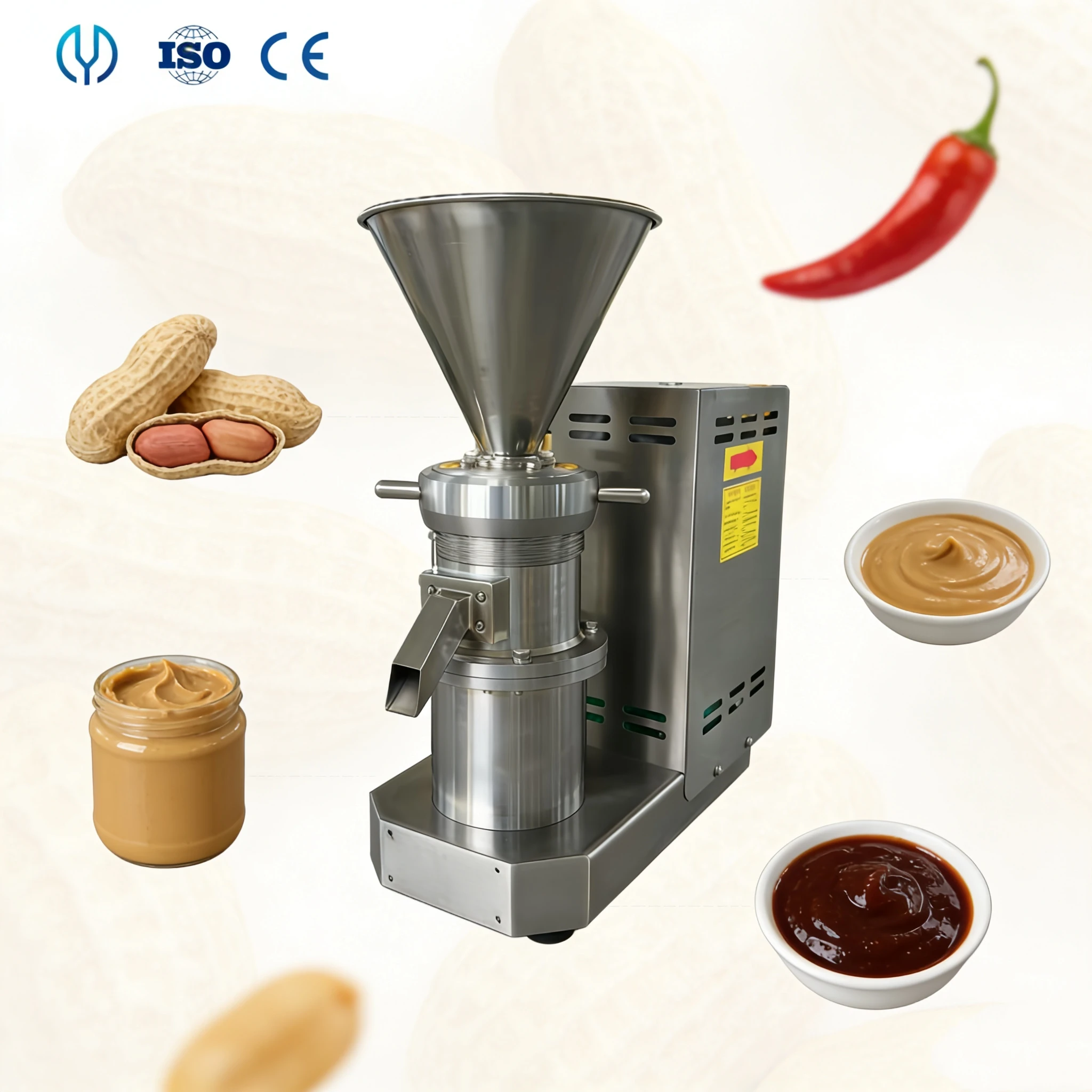 

Commercial Wet Peanut Butter Grinder Production Equipment Milk Butter Tahini Making Machine Milk Butter Making Colloid Mill