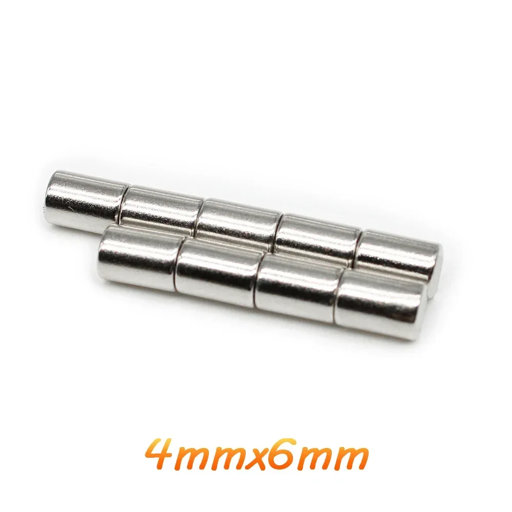 20/50/100/200/300/500PCS 4x6 Minor strong Search Magnet 4mm X 6mm Small Round Neodymium Magnets 4x6mm Permanent Magnet Disc 4*6