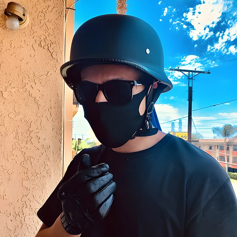 

Высококачественный открытый шлем из АБС-пластика немецкого размера M35 1/2, защитные шлемы для мотоциклов Harley Davidson и Cruising, Capacete