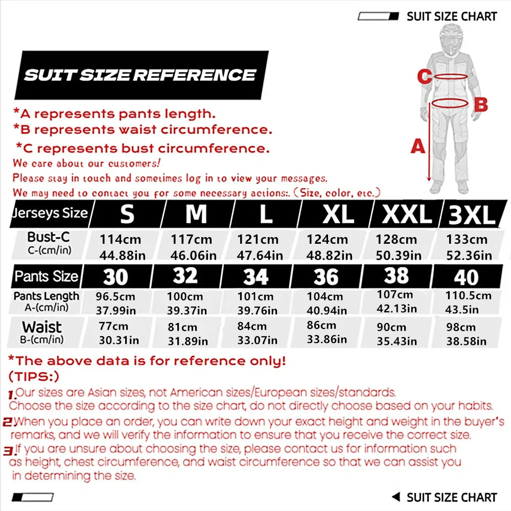 2026 MENDLOR New Off-Road Motorcycle Racing Suit, Mountain Bike Riding Set, Breathable Quick Drying Riding Suit
