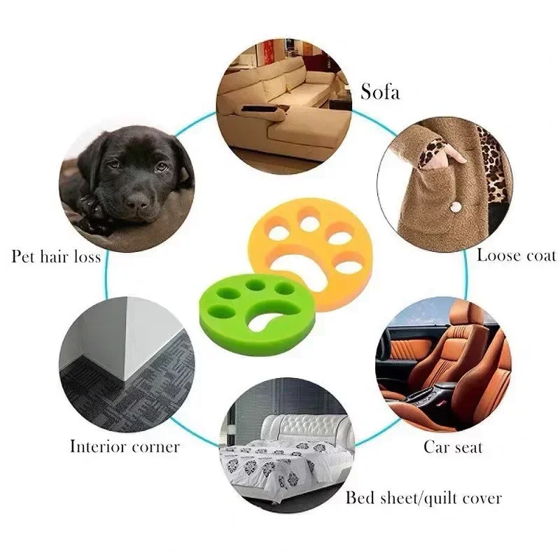 

Pet Hair Remover Washing Machine Accessory Cat Dog Fur Lint Hair Remover Clothes Dryer Reusable Cleaning Laundry Dryer Catcher