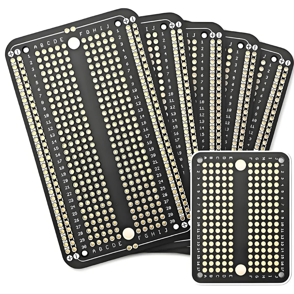 Spacing Gold Plated Solder PCB Prototype Board Permanent Breadboard Double-sided Soldering Proto Board for Electronic Circuit