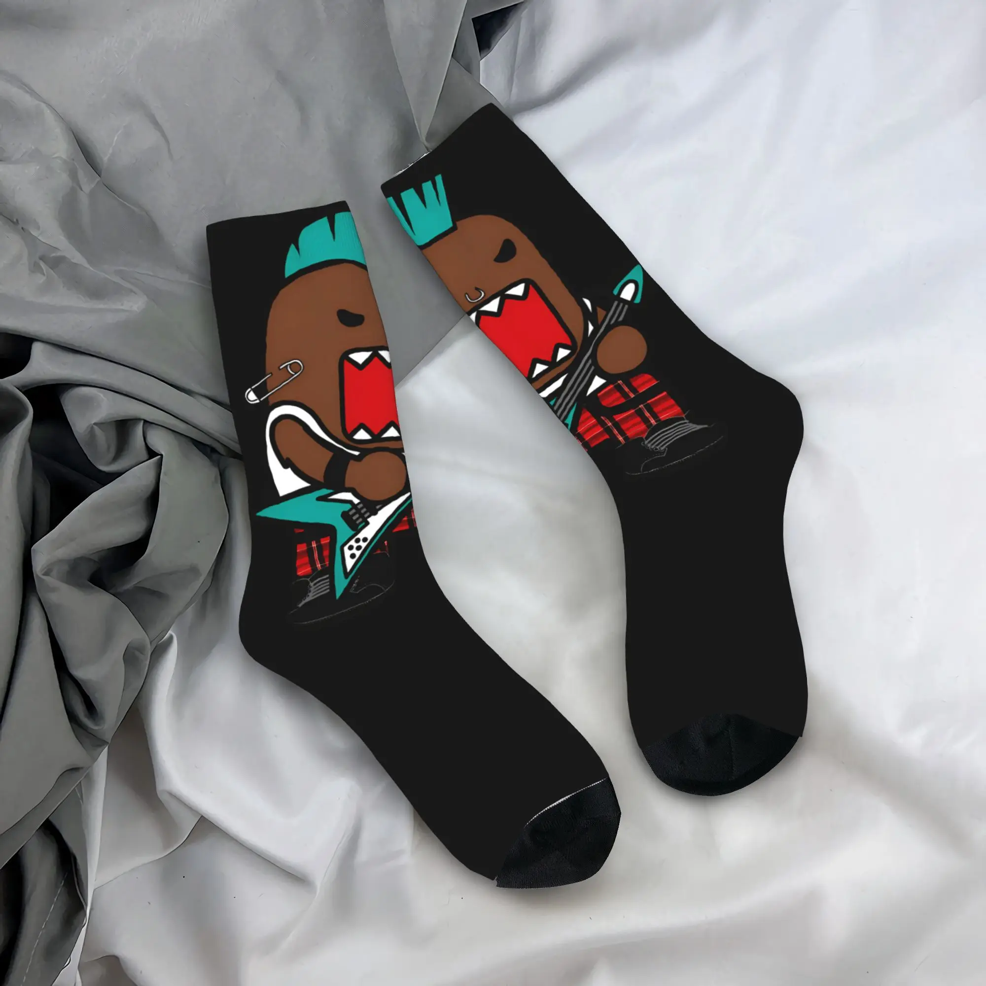 

Domo Kun чулки в стиле панк Kawaii носки унисекс мужские носки высокого качества зимние уличные противоскользящие носки на заказ подарок на день рождения