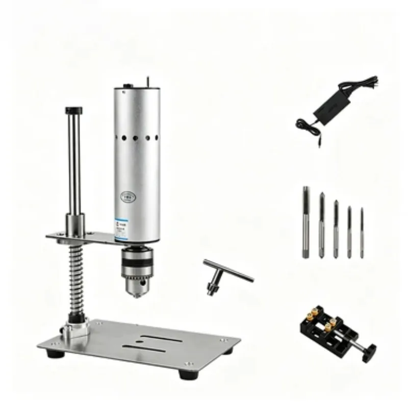 High-Precision Mini Electric Tapping Machine – Desktop Multifunctional Tool for Household Thread Repair