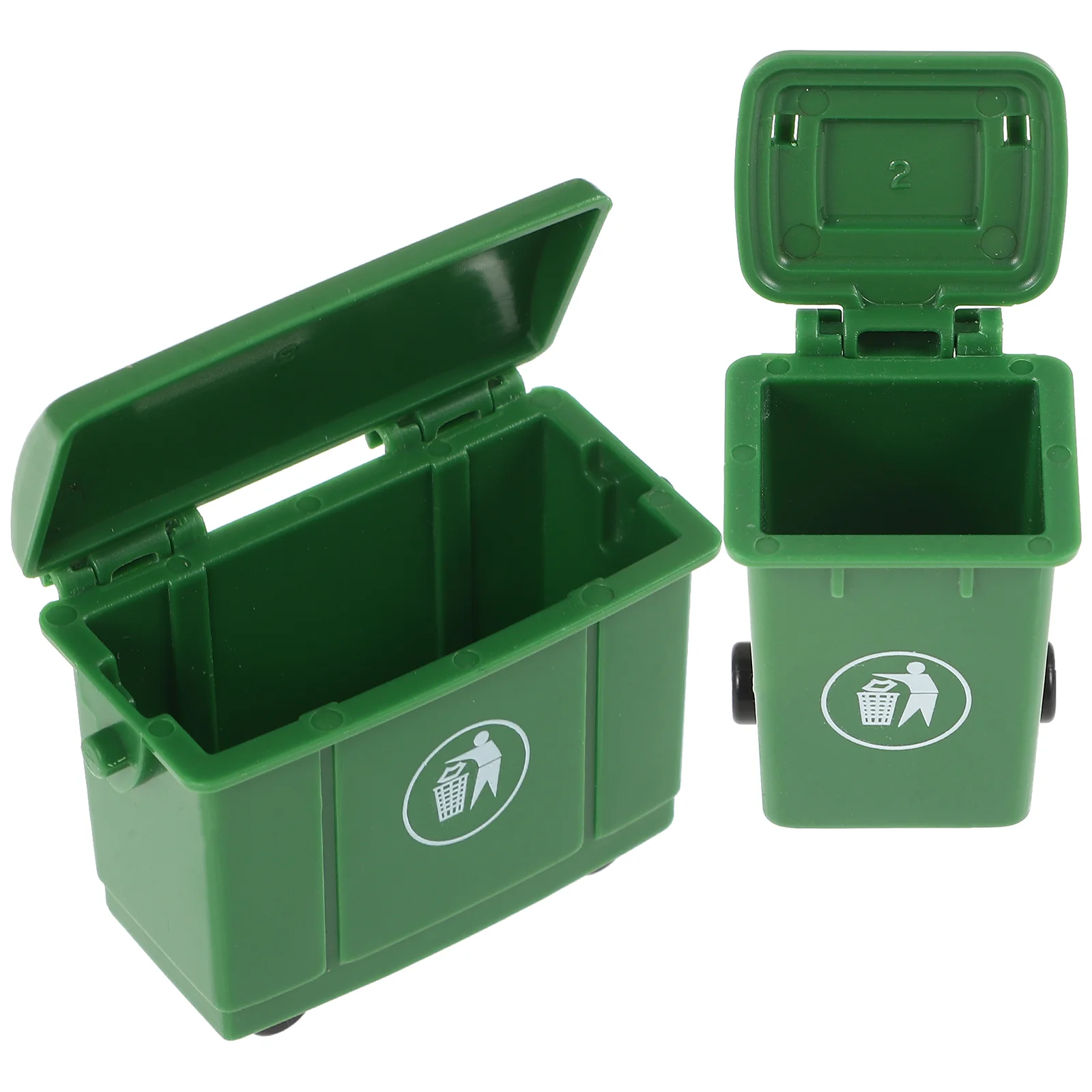 2 szt. Domek dla lalek puszki na śmieci miniaturowy kosz na śmieci mały domowy kosz na śmieci Model