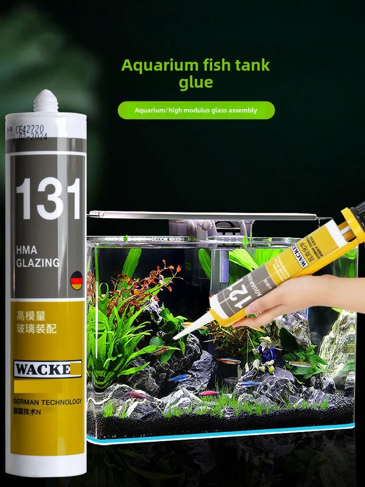121 Adhesivo para pecera Adhesivo para vidrio de acuario 131 fuerte transparente resistente al agua