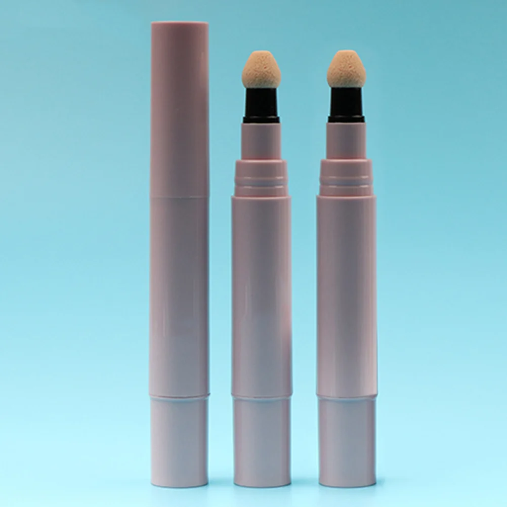 4 قطعة زجاجة أحمر الخدود الصغيرة 5 مللي حاوية قابلة لإعادة الملء المحمولة لملمع الشفاه السائل كريم الأساس أحمر الخدود حامل السفر