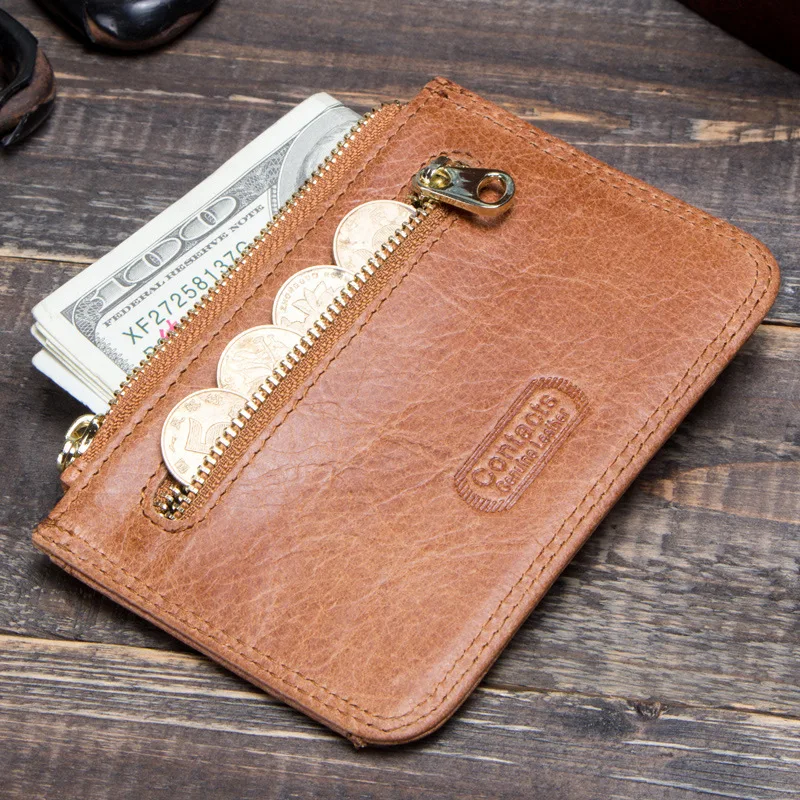 New Fashionable Leisure True Pickup Bag Card Cover Multi Functional Buckle Zipper Ultra Thin Small Wallet Purse Womens Card Bag