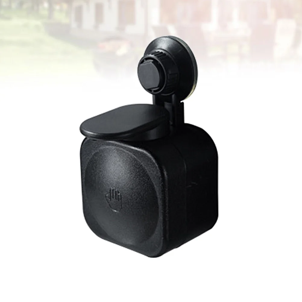 

Black Bathroom Wall Mounted Soap Dispenser Vacuum Adsorb Liquid Soap Container Easy Install for Shower Kitchen Sink