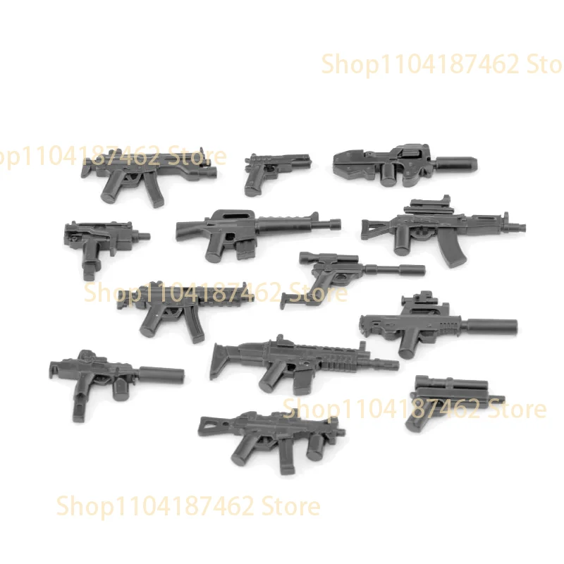Military Soldiers Figure Weapons Building Blocks Machine Gun AK Rifle Rocket Launcher Equipment Accessory Mini Bricks Toys Gifts view 5