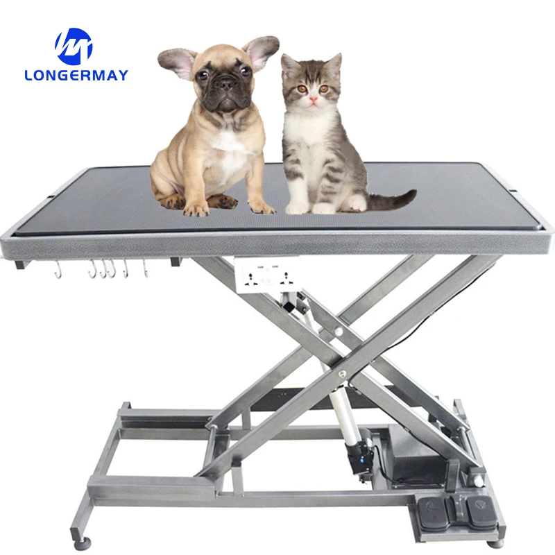 

Longermay Veterinary Clinic Adjustable Large Dog Pet Grooming Table Pet Electric Hydraulic Pet Grooming Table