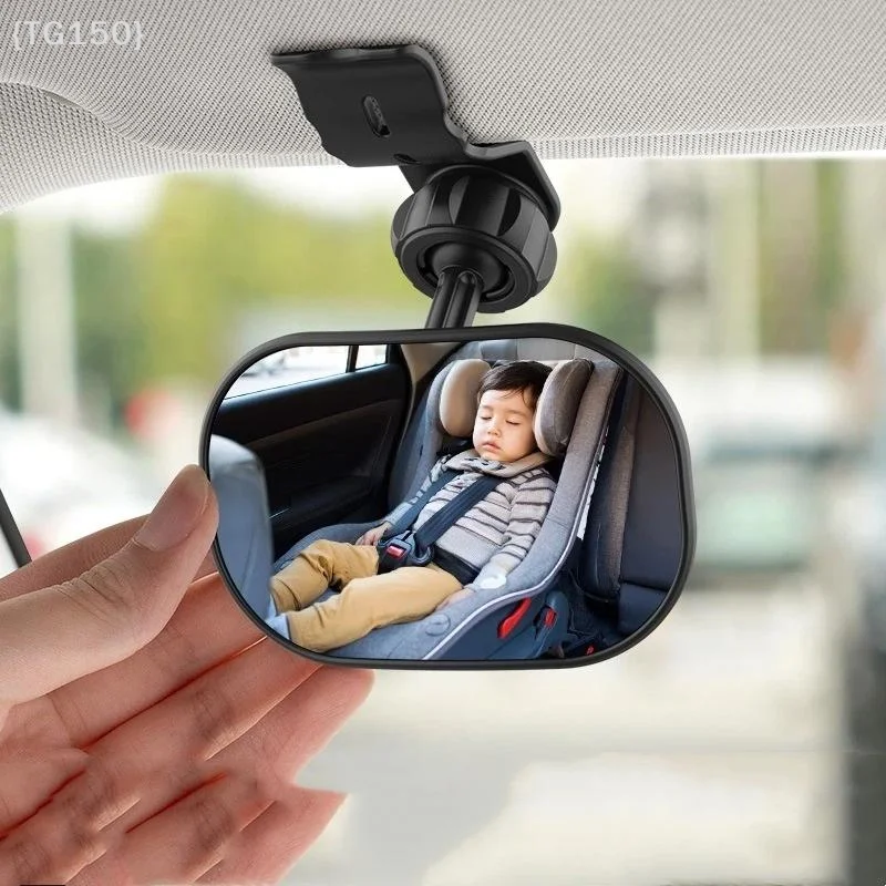 〔T〕Car Rearview Mirror Wide View Safety Mirror For Windshield Infant Car Seats Clear Reflection 360-Degree Rotatable Adjustable