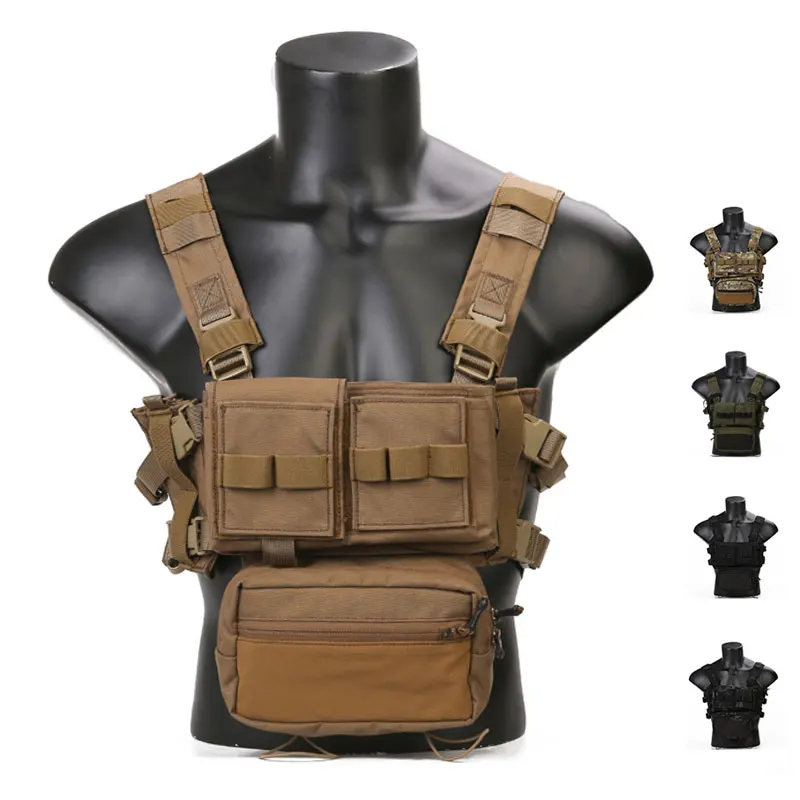 Emersongear Tactical MK3 Chest Rig For Plate Carrier Vest Micro Fight Hunting Airsoft Mag Pouch Multicam Armor Gear