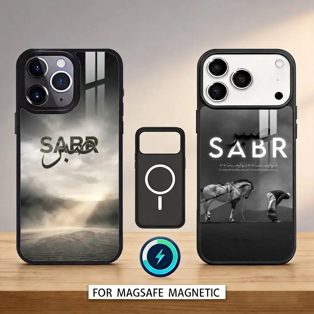 

Q-Quran Sabr Islam P-Patience Phone Case For iPhone17,16,15,14,13,12,Pro,Max,Magnetic For Magsafe Wireless Charging