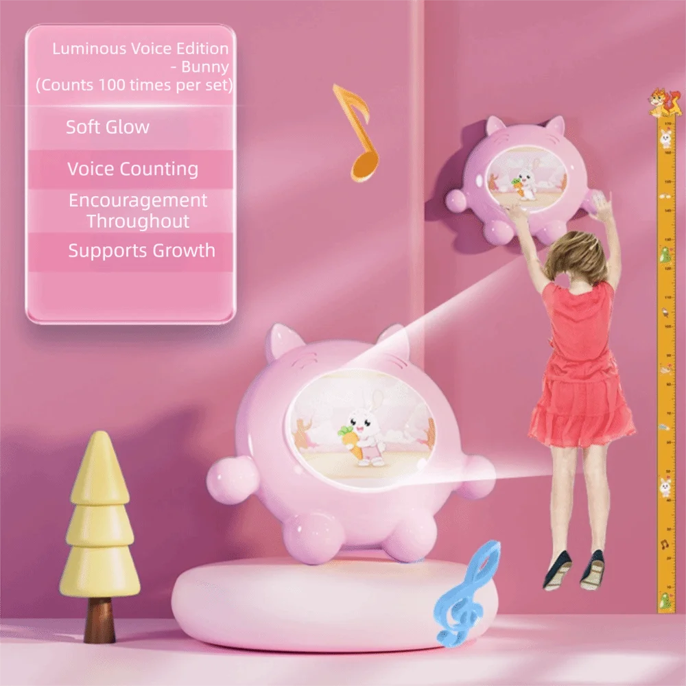 Entraîneur de saut pour enfants avec affichage numérique LED, compteur de sauts lumineux interactif tactile, hauteur réglable