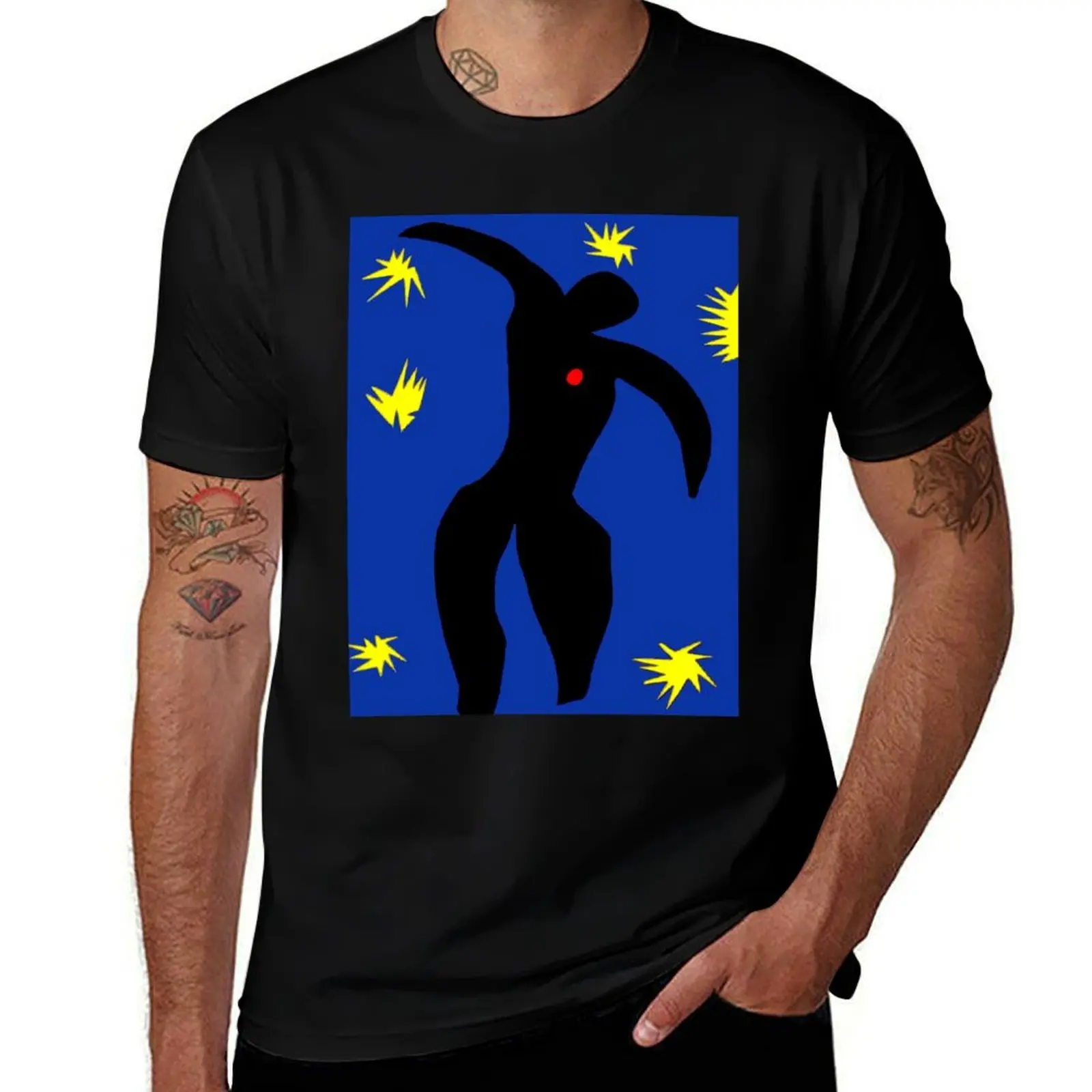 

Icarus ; Vintage Abstract Henri Matisse Print T-Shirt basketball graphic tees Funny t-shirts sports fans clothes for men