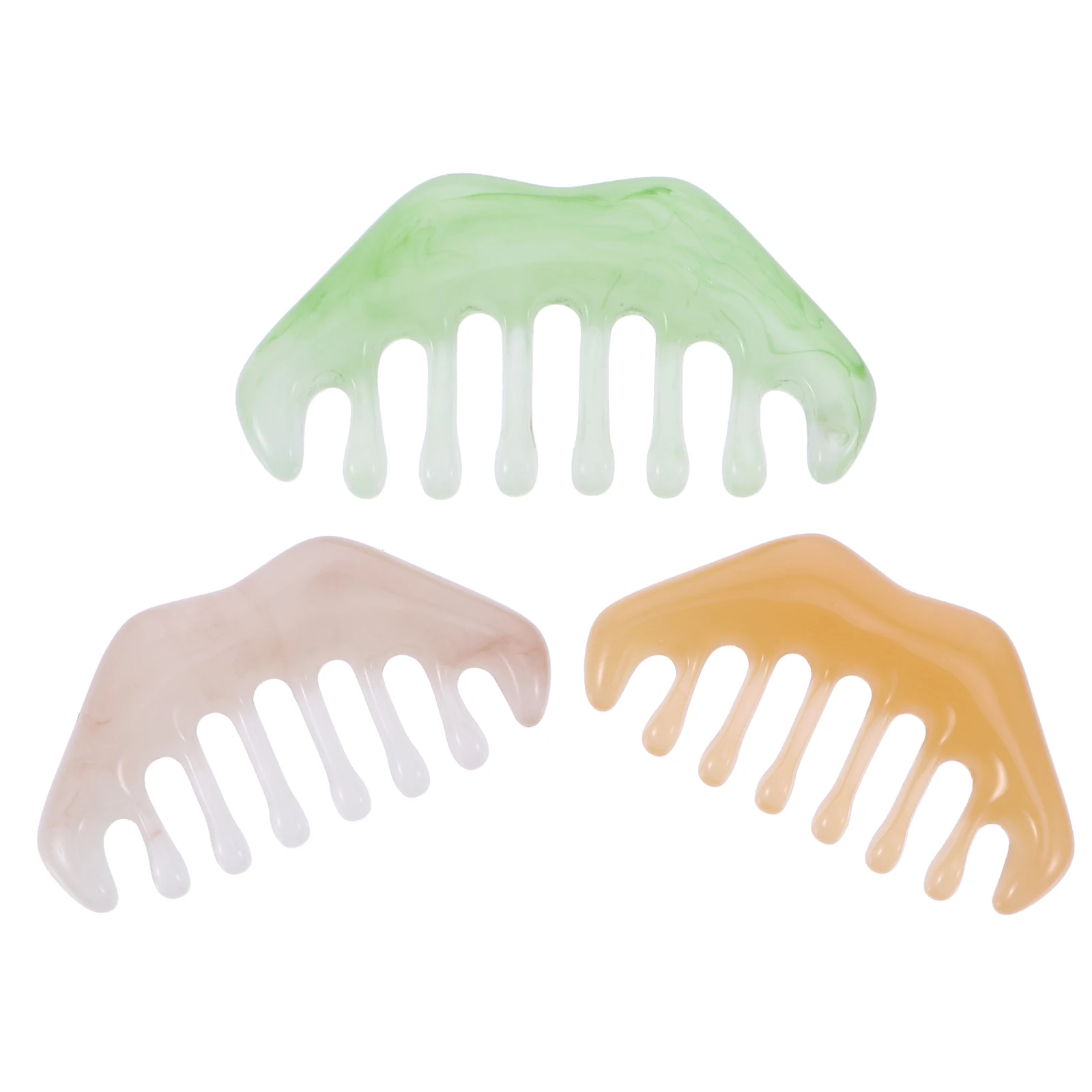 

3 Pcs Massage Combs Wide Tooth Hair Comb Valentine' s Day Gift Comb Tools Anti Static Comb Scalp Comb Head Massage Comb