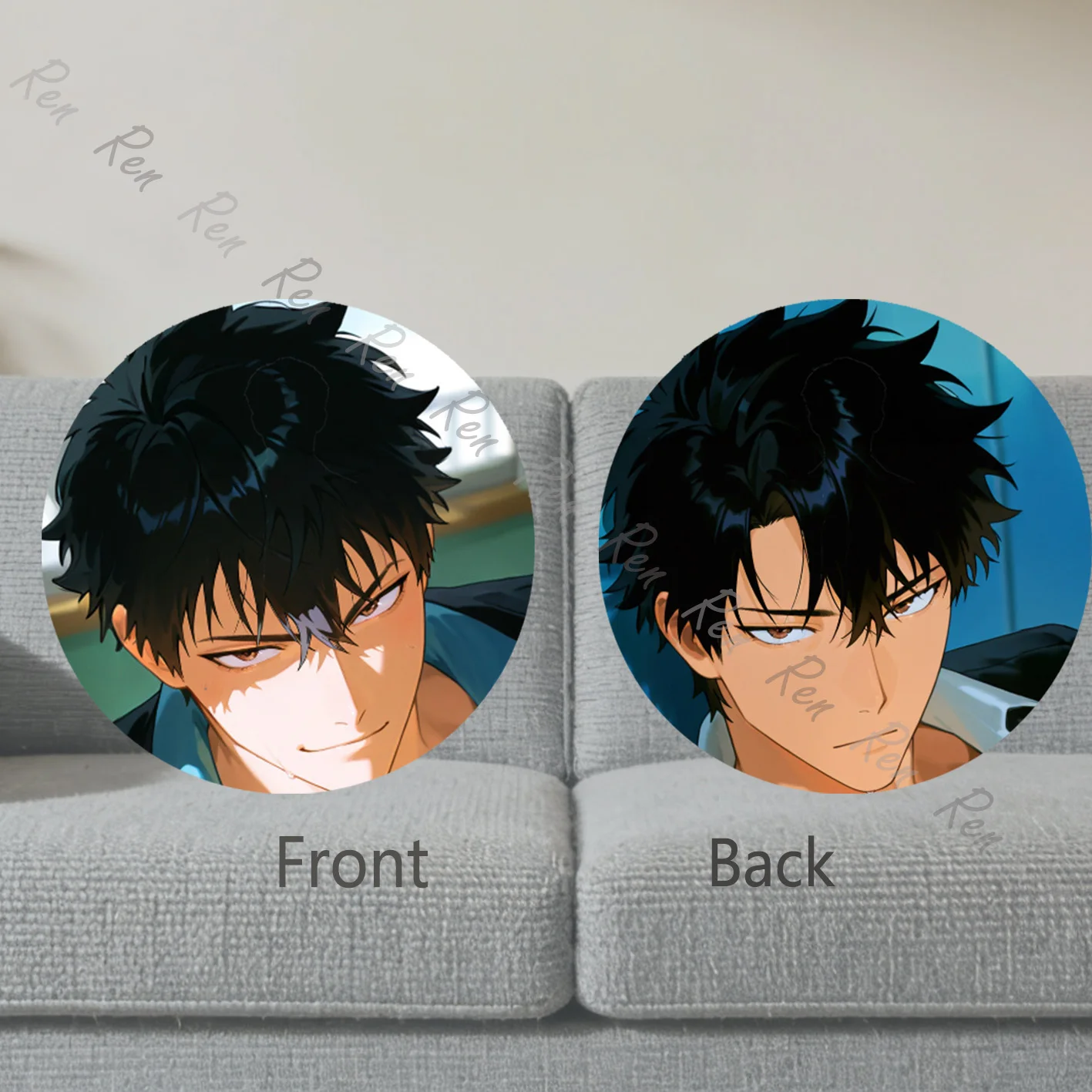 Dakimakura Anime Takeshi Yamamoto Pillow Cover Sofa Cushion Double-side Print Throw Pillow Case 40X60cm